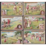 Trade cards, Liebig, Sports I (English), ref. S461, scarce English language only set (set, 6