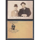 Entertainment autographs, Laurel & Hardy, a dedicated photograph with original ink signatures 'Hello