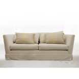 SOFA, CREAM CHENILLE