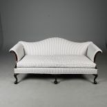 GEORGE III STYLE MAHOGANY SOFA