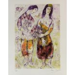 Marc CHAGALL (1887-1985), D’APRES. Les paysans.