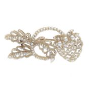 Edwardian Seed Pearl Brooch