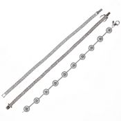 Cubic Zirconia Silver Tennis Bracelet Collection, 33.9g