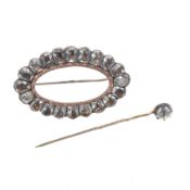 Georgian Black Dot Paste Silver Jewellery Collection, 18.9g