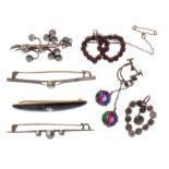 Antique Jewellery Collection inc. Paste, Seed Pearl, Iris Glass