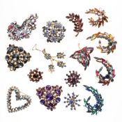 Vintage Brooch Collection inc. Florenza, Aurora