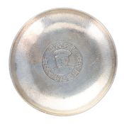 Antique .900 Silver Chinese Export Hammered Pin Dish, 88g