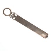 Edwardian Sterling Silver Ruler and Magnifying Glass, 71g