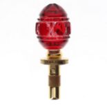 Faberge Egg Red Crystal Decanter Stopper