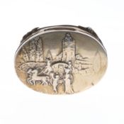 Edwardian Sterling Silver Embossed Trinket Jewellery Box, 59g