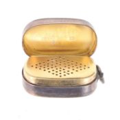 George III Sterling Silver Vinaigrette Box, 20g