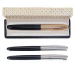 Parker - 51 Fountain Pen Collection, 14ct Gold Nibs