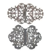 Sterling Silver Ladies Vanity Belt Buckles, 85g