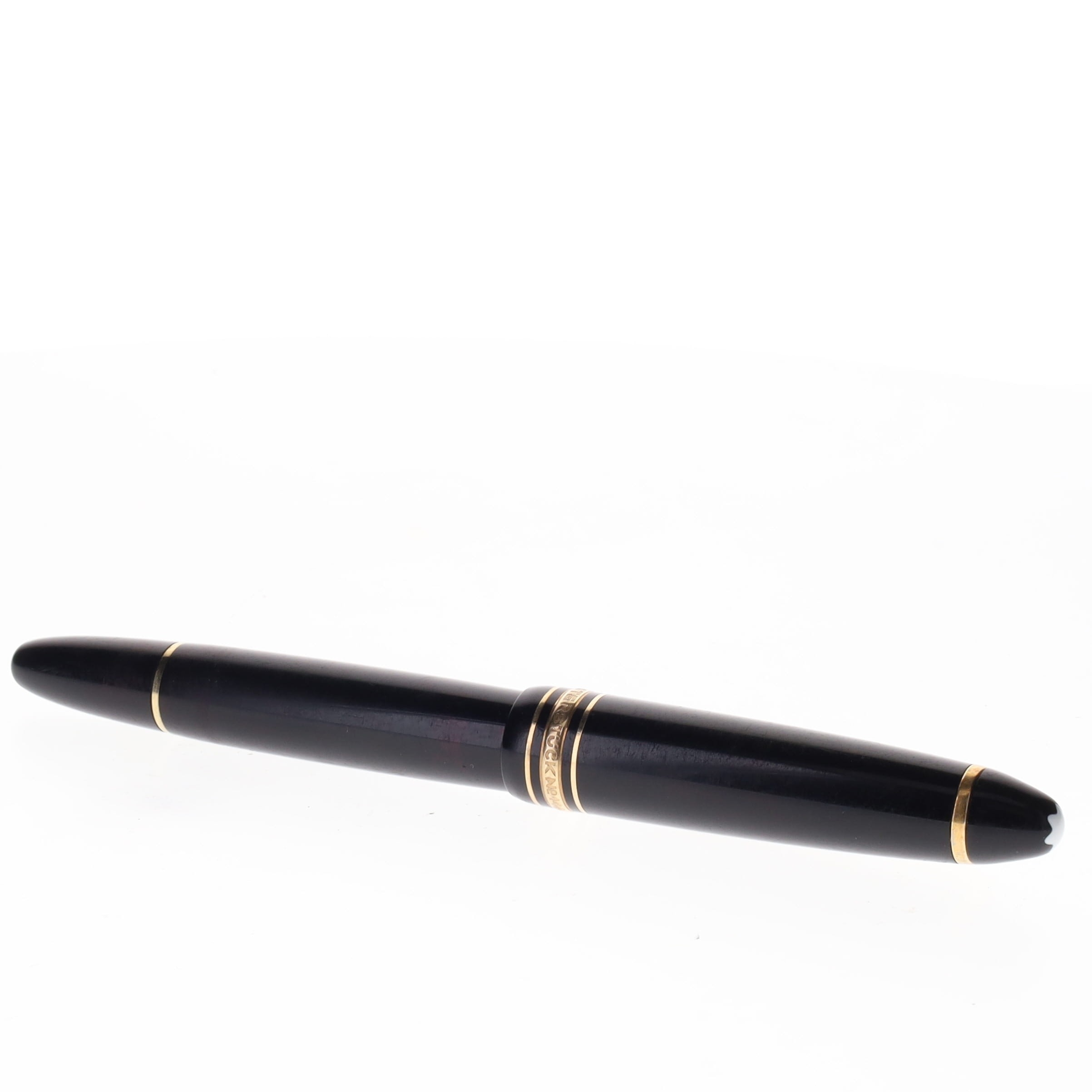 Montblanc - Meisterstuck No.146 Black Cased Fountain Pen, 14ct Gold Nib