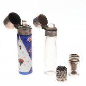 Victorian Sterling Silver Mounted Ladies Scent Bottle Collection, 62g