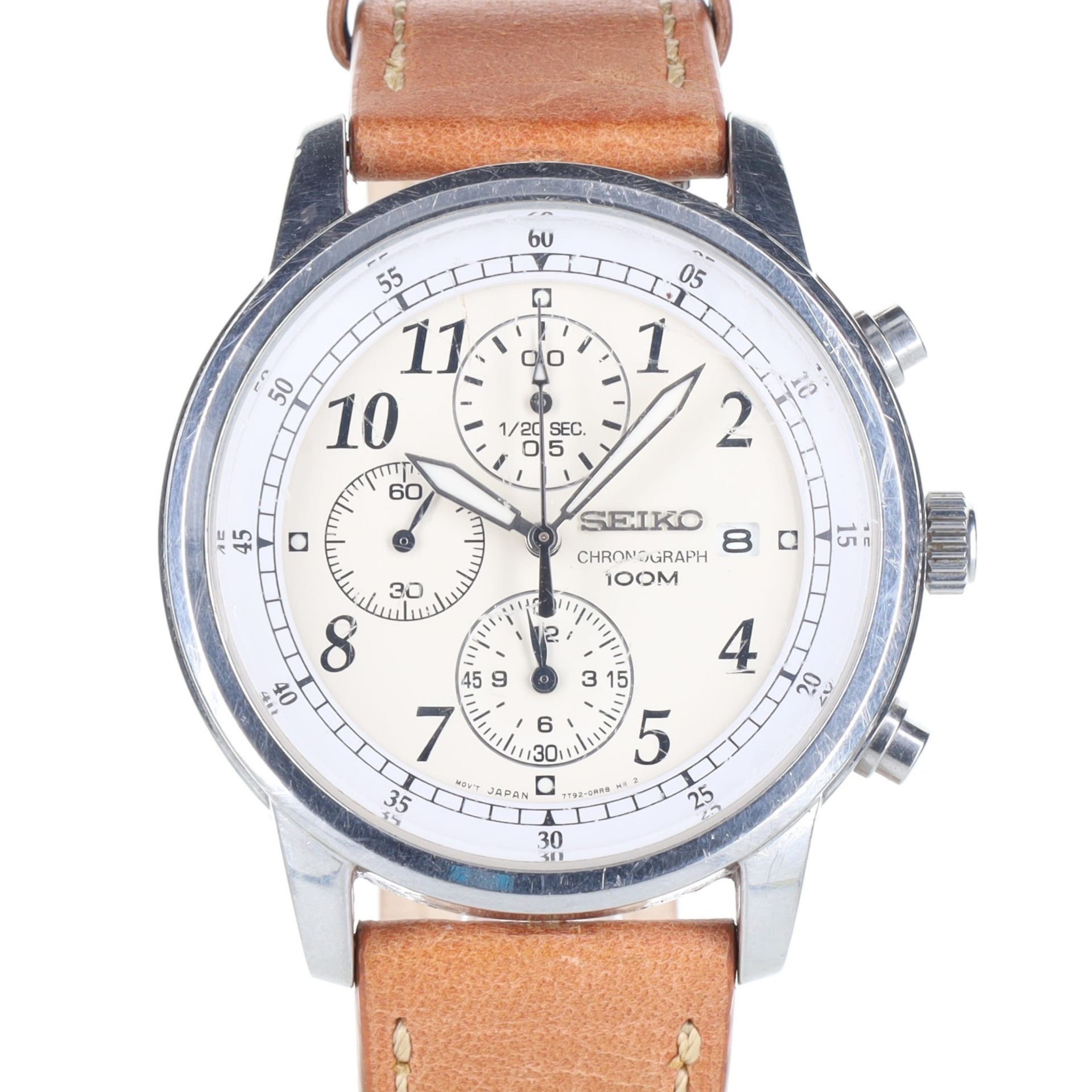 Seiko - Chronograph 100m Sports Quartz Watch, ref. 7T92-0LT0