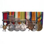 Officers Distinguished Service Order (DSO) Victorian Boer War to WW1 1914 Mons Star Trio Medal Group