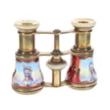 Chevalier Paris - Antique Hand Painted Enamel Opera Glasses