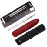 Montblanc - Classic White & Palladium Plated Rollerball Pen