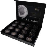 Royal Mint UK 50p Proof Collection including Kew Gardens 40th Anniversary, Boxed