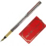 Must de Cartier - Trinity Silver Plated Fountain Pen, 18ct Gold Nib