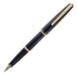 Montblanc - Classic Black Fountain Pen, 14ct Gold Nib
