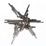 Ivan Tarratt Modernist Sterling Silver "Cortina" Brooch by Ernest Blyth, 17g