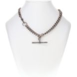 Antique Sterling Silver Watch Chain, 51g