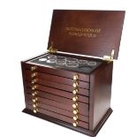 British Coins Of World War II with Display Case, Silver Coin Weight 258g