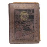 Victorian Scrapbook Album including Postcards, Collages