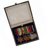 WW2 Africa - Pacific Star - GVI Navy LSGC Medal Group Awarded to KX.82898 B.J Wardle Sto Mech HMS Wi