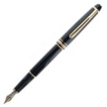 Montblanc - Meisterstuck Black Fountain Pen, 14ct Gold Nib