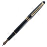 Montblanc - Meisterstuck Black Fountain Pen, 14ct Gold Nib