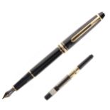 Montblanc - Meisterstuck Black Fountain Pen, 14ct Gold Nib