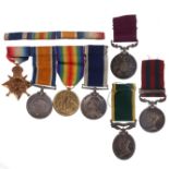 Military Medal Group including Victorian IGS N.W Frontier Bn HMs 19th Regt Awarded to J. Lyon