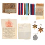 WW2 Air Crew Europe Star Casualty Medal Group with Award Note, Boxed