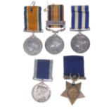 Victorian 1879 Zulu- 1882 Egypt- Khedives Star- Navy LSGC & WW1 War Medal Group