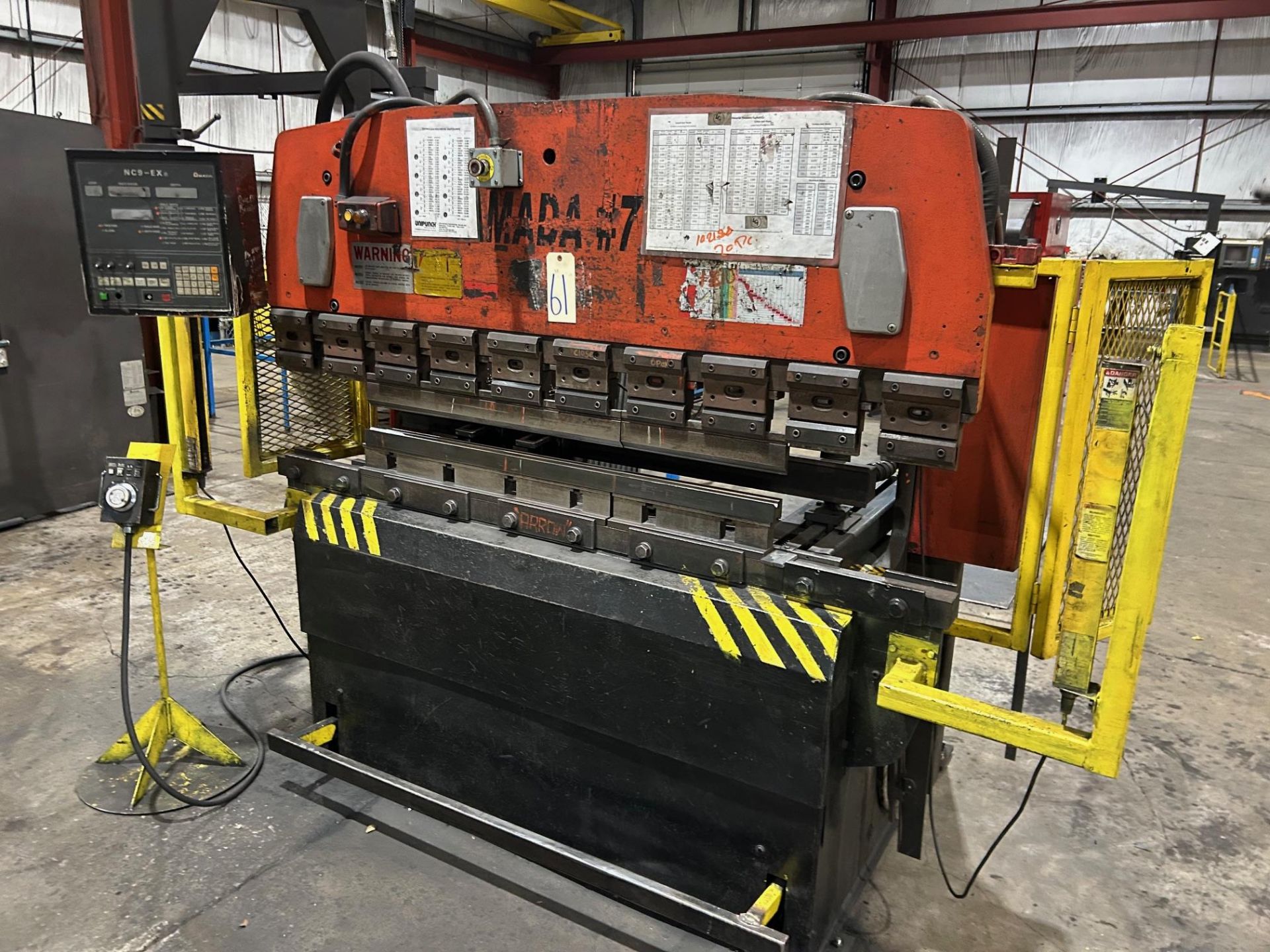 50-Ton x 6.5' Amada Press Brake, Model: RG-50 Capacity: 50 Tons, Table ...