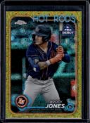 BROOK JONES 2024 TOPPS CHROME DEBUT GOLD SPARKLE REFRACTOR ROOKIE