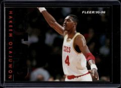 HAKEEM OLAJUWON 1995-96 FLEER TOTAL D INSERT