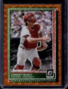 JOHNNY BENCH 2025 PANINI OPTIC ORANGE LAZER PRIZM