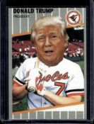DONALD TRUMP 1989 FLEER F FACE CUSTOM CARD
