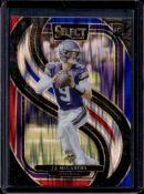 J.J. MCCARTHY 2024 PANINI SELECT RED, WHITE & BLUE PRIZM ROOKIE CARD