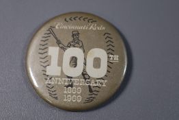 1969 REDS BUTTON