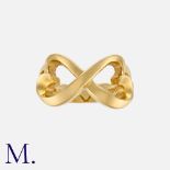 TIFFANY & Co, A Paloma Picasso Double Heart Ring in 18 carat gold, designed as two interlocking