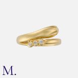 TIFFANY & Co, An Elsa Peretti Diamond Snake Ring in 18 carat yellow gold, designed as a coiled