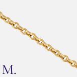 TIFFANY & Co A Chain Bracelet in 18 carat yellow gold, comprising a series of alternating circular