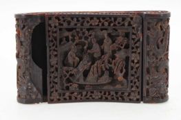 CHINESE TORTOISESHELL SNUFF BOX, LATE 19TH CENTURY