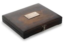 CHINESE HARDWOOD INK BOX, EARLY 20TH CENTURY