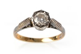 ILLUSION SET DIAMOND SOLITAIRE RING,